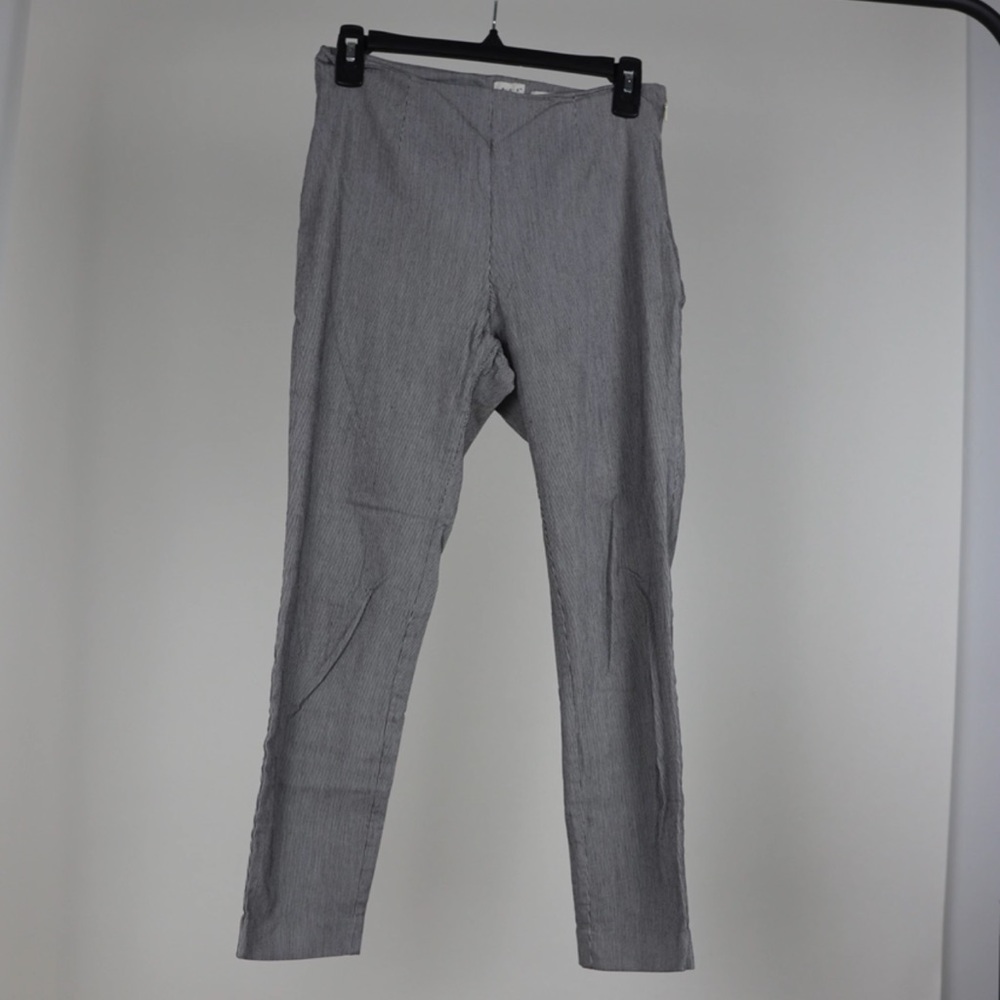 High Waisted Straight Leg Trousers